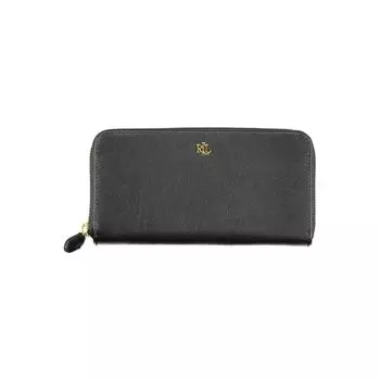 Черный кожаный кошелек Ralph Lauren, Black