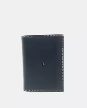 Черный кожаный кошелек с внутренней сумочкой Pielnoble, черный