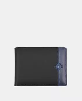 Черный кожаный кошелек со съемной вставкой Bellido, черный