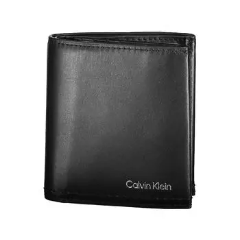 Черный кожаный мужской кошелек Calvin Klein