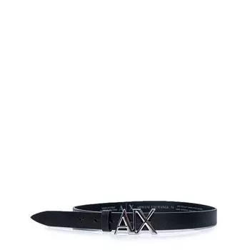 Черный кожаный ремень Armani Exchange