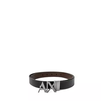 Черный кожаный ремень Armani Exchange