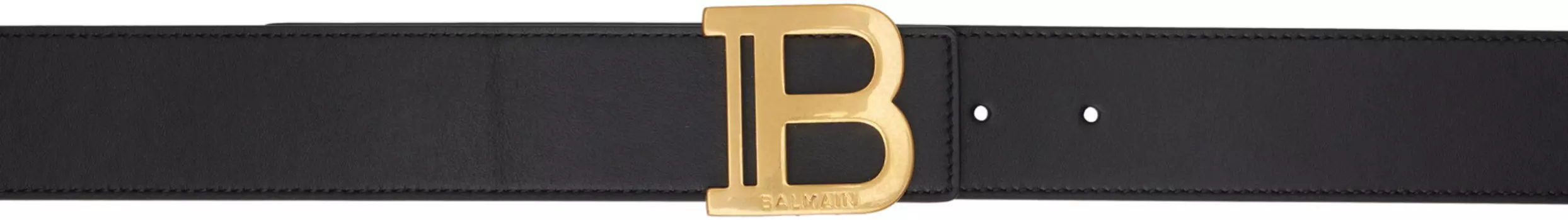 Черный кожаный ремень B Balmain