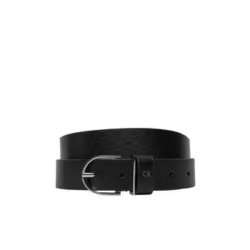 Черный кожаный ремень Calvin Klein