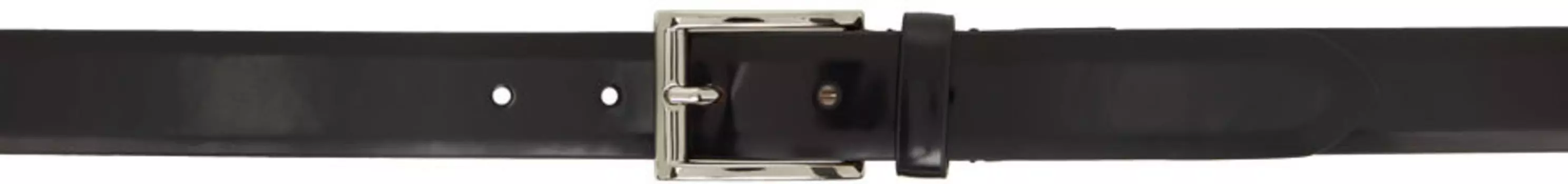 Черный кожаный ремень Maison Margiela