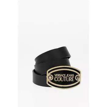 Черный кожаный ремень Versace, Black