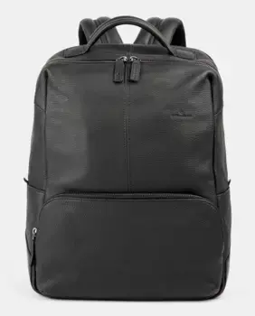 Черный кожаный рюкзак Scharlau