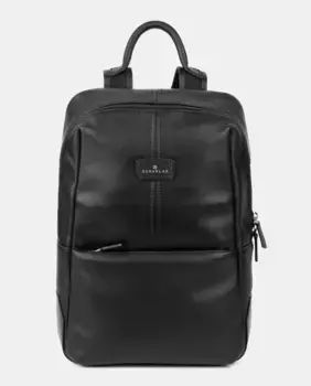 Черный кожаный рюкзак унисекс Scharlau