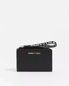 Черный кожаный женский кошелек Bimba y Lola, черный