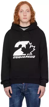 Черный крутой худи Dsquared2