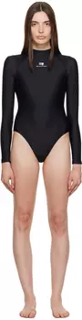 Черный купальник Balenciaga Racing