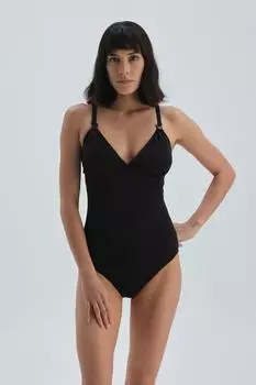 Черный купальник для кормления грудью Dagi