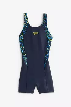 Черный купальник Legs для девочек с принтом Speedo, черный