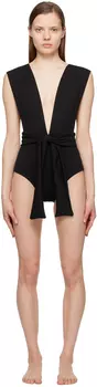 Черный купальник с V-образным вырезом Haight