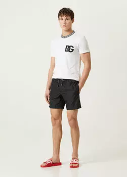 Черный купальник с завязками на талии Dolce&Gabbana