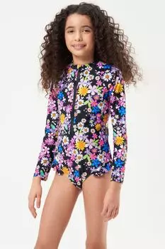 Черный купальник Sacha с мотивом ромашки Angel & Rocket, черный