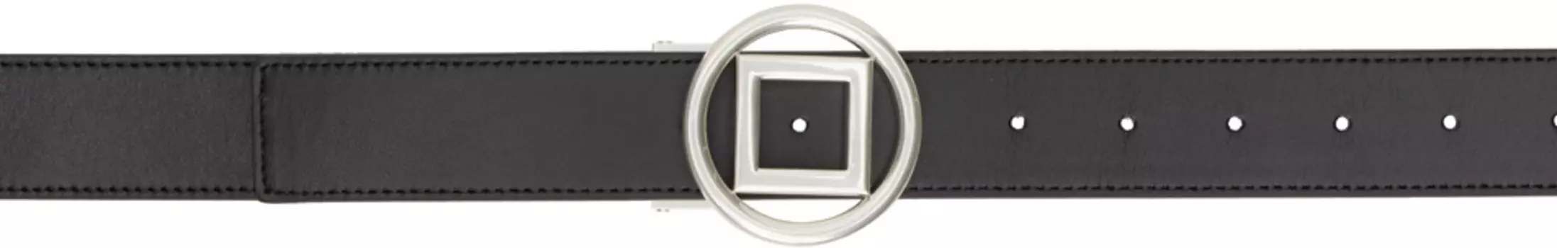 Черный квадратный пояс KIMHKIM