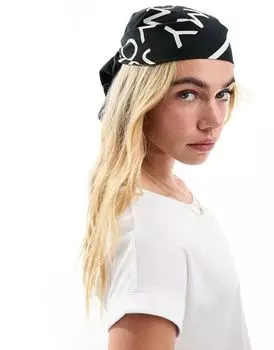 Черный квадратный шарф-бандана Tommy Jeans