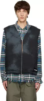 Черный лайнер жилет Aries