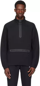 Черный легкий технический свитер Nike