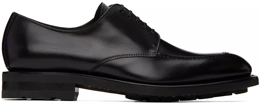 Черный Леопольд Дерби Ferragamo