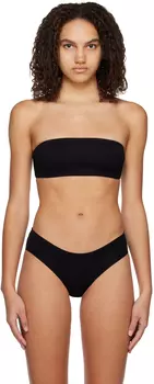 Черный лиф бикини-бандо Filippa K