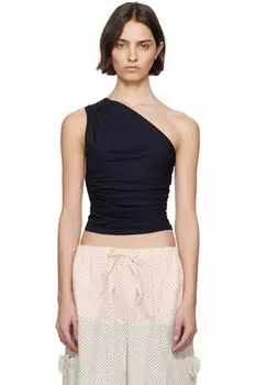 Черный Линзовый Топ SC103