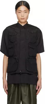 Черный лыжный жилет Tech Tech Daiwa Pier39