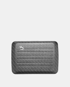 Черный металлический держатель для карт с защитой от кражи и RFID-защитой Ogon, черный