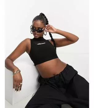 Черный многослойный сетчатый жилет ellesse