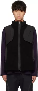 Черный многослойный жилет Hyein Seo