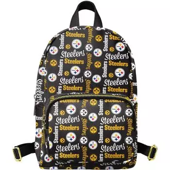 Черный молодежный мини-рюкзак FOCO Pittsburgh Steelers Повтор Brooklyn