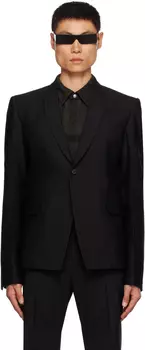 Черный мягкий пиджак 73CMS Rick Owens