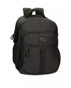 Черный мужской компьютерный рюкзак с двумя отделениями Hoxton Pepe Jeans, черный