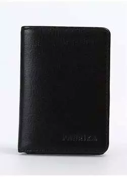 Черный мужской кожаный кошелек 10x8x1 см Frk 331 Flt Fabrika, черный
