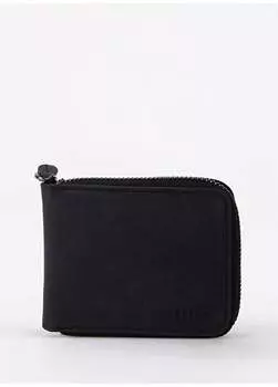 Черный мужской кожаный кошелек 11x8x1 см Frk 329 Crayz Fabrika, черный