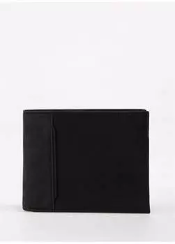 Черный мужской кожаный кошелек 12x9x1 см Frk 315 Crayz Fabrika, черный