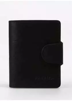 Черный мужской кожаный кошелек 8X11x2 см Frk 319 Crayz Fabrika, черный