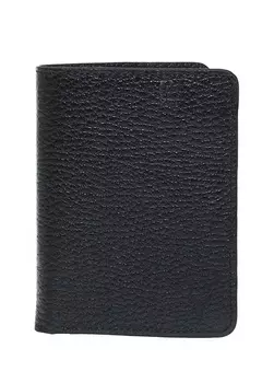 Черный мужской кожаный кошелек Carrera