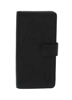 Черный мужской кожаный кошелек Carrera