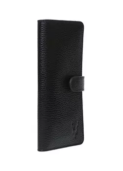 Черный мужской кожаный кошелек Carrera