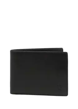 Черный мужской кожаный кошелек Fabrika