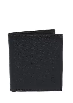 Черный мужской кожаный кошелек Fabrika
