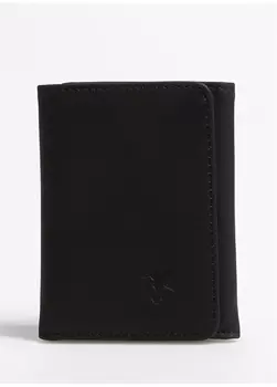 Черный мужской кожаный кошелек Fabrika