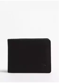 Черный мужской кожаный кошелек Fabrika