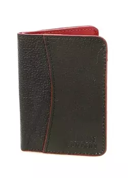 Черный мужской кожаный кошелек Limon