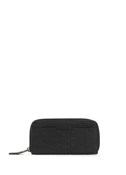 Черный мужской кожаный кошелек Pineider