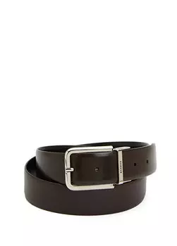 Черный мужской кожаный ремень Barrett