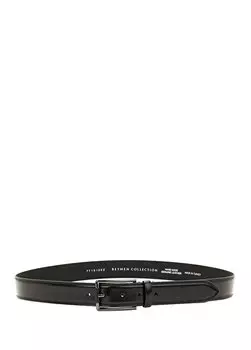 Черный мужской кожаный ремень Beymen