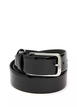 Черный мужской кожаный ремень Beymen